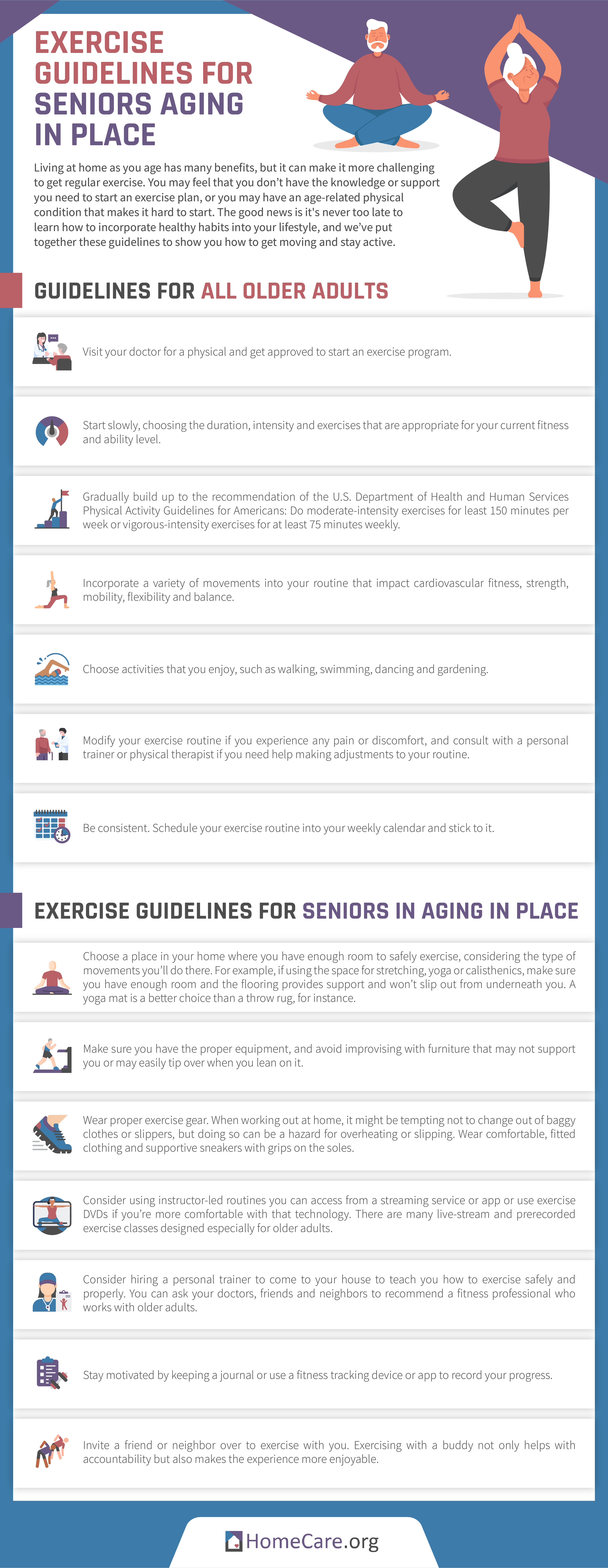 Homecare in Raleigh NC: Helping Older Adults Start Exercising Safely